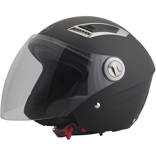 Dual Visor Motorcycle Helmet Jet Stormer AWARD Matt Black