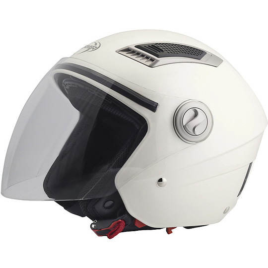 Dual Visor Motorcycle Helmet Jet Stormer AWARD White