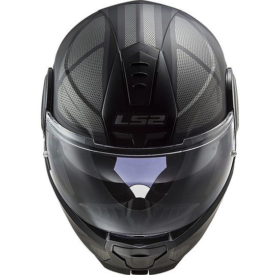Dual Visor Motorcycle Modular Helmet Ls2 FF902 SCOPE Axis Black Titanium