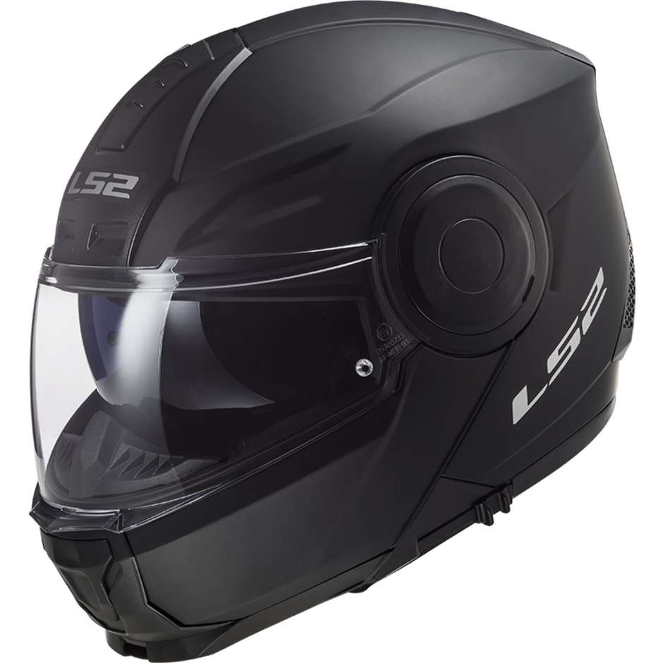 Dual Visor Motorcycle Modular Helmet Ls2 FF902 SCOPE Solid Matt Black