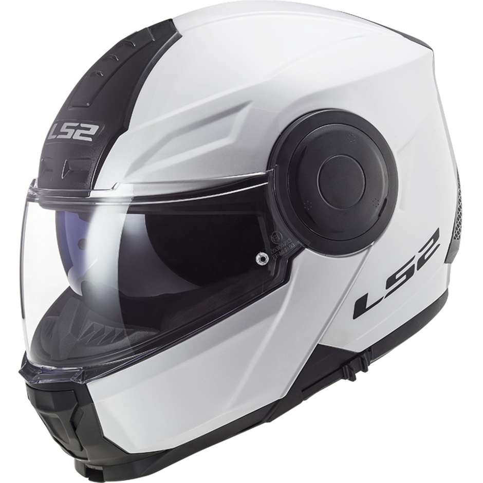 Dual Visor Motorcycle Modular Helmet Ls2 FF902 SCOPE Solid White