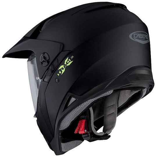 Dual-wheel motorcycle helmet Road Caberg xtrace Matte black