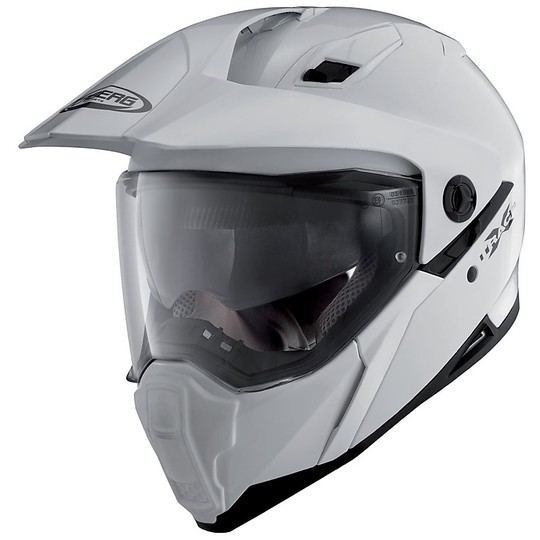 Dual-wheel motorcycle helmet Road Caberg xtrace White