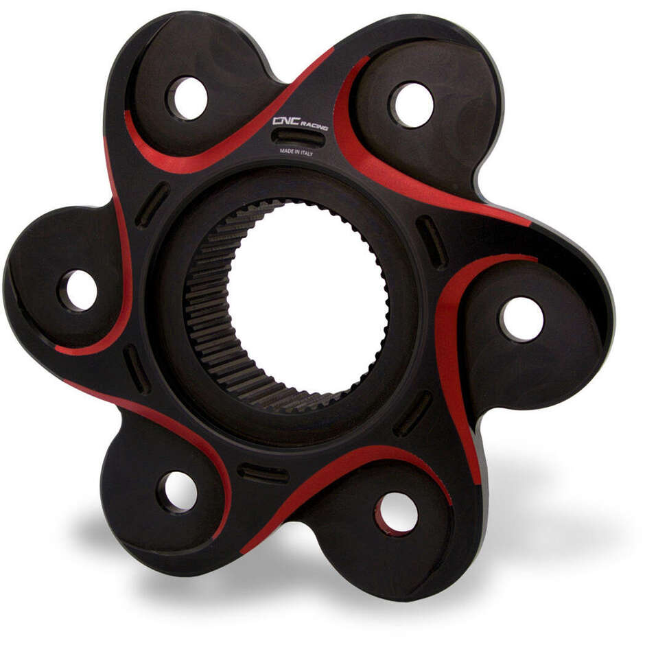 DUCATI BICOLOR CROWN FLANGE FL504 CNC Racing Black Red