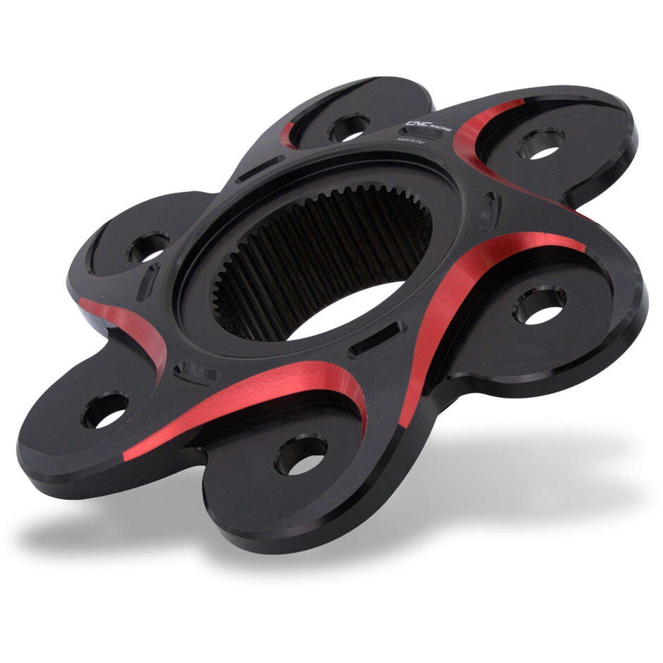 DUCATI BICOLOR CROWN FLANGE FL504 CNC Racing Black Red