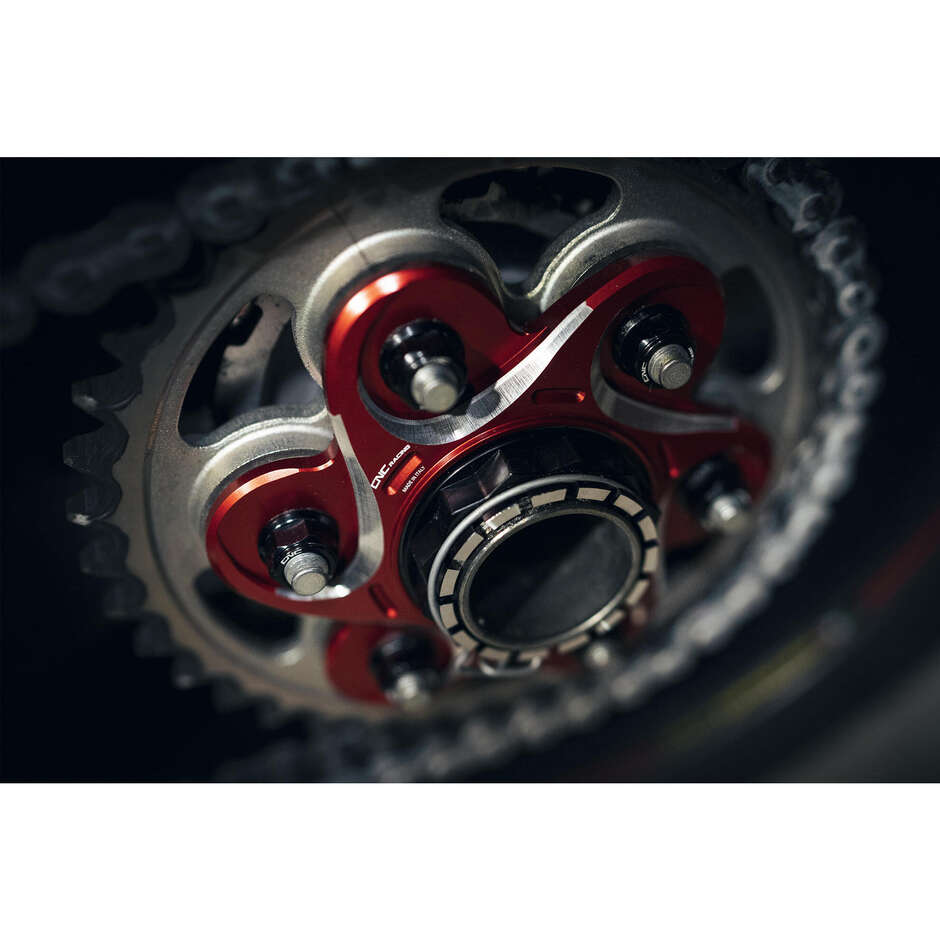 DUCATI BICOLOR CROWN FLANGE FL504 CNC Racing Black Red
