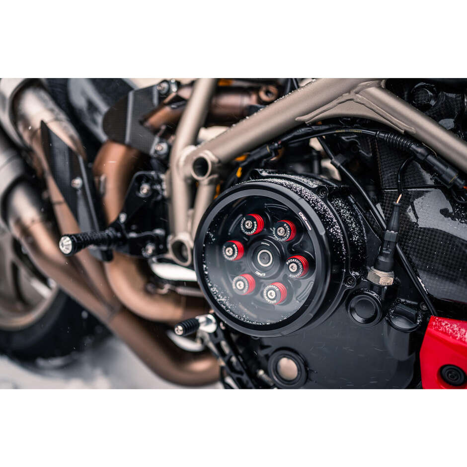 Ducati CA400 CNC Racing Schwarzer Trockenkupplungsdeckel, transparent