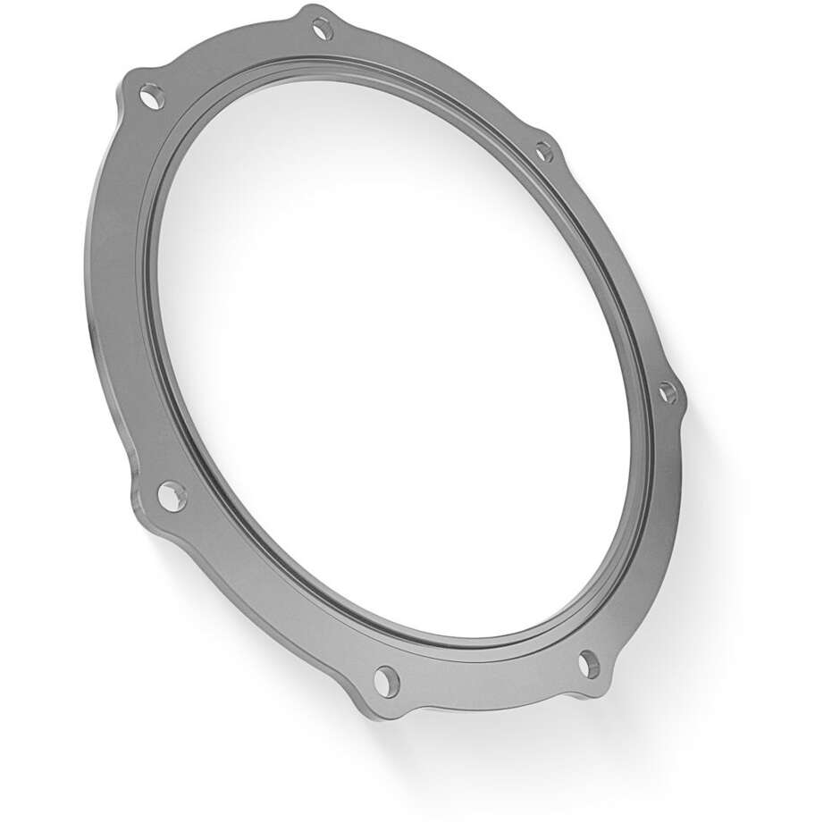 Ducati CAC02 CNC Racing Clear Oil Clutch Cover Compensator Ring Silver