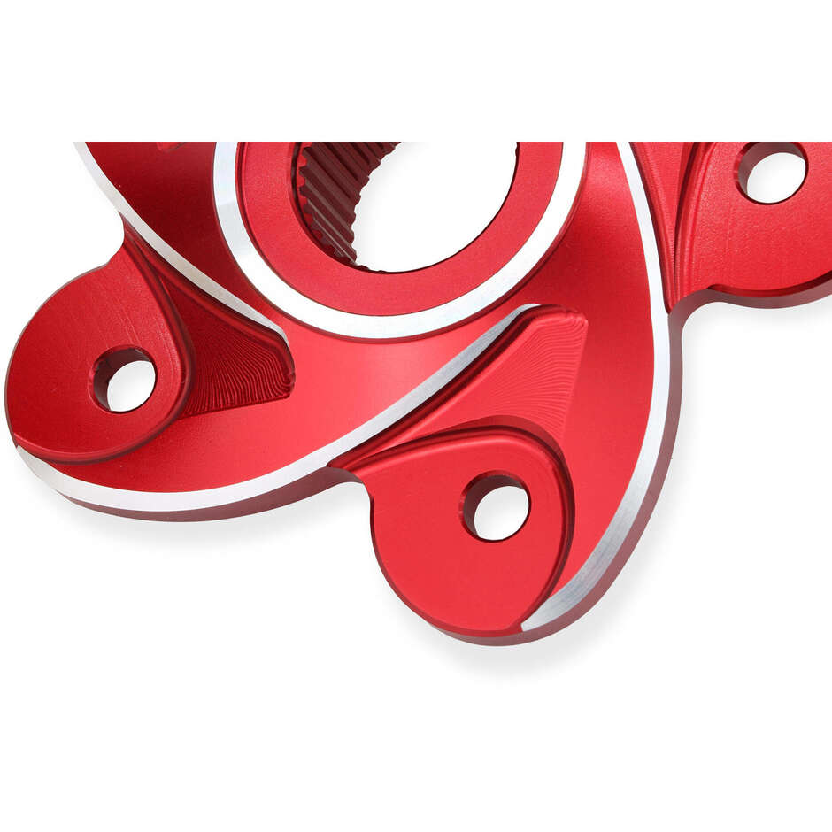 Ducati CNC Racing FL509 Crown Flange Red Silver