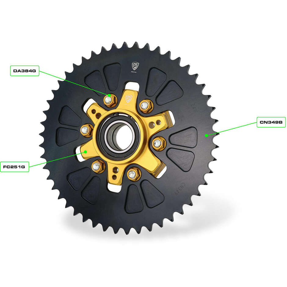 Ducati CNC Racing Gold FC251 Crown Flange
