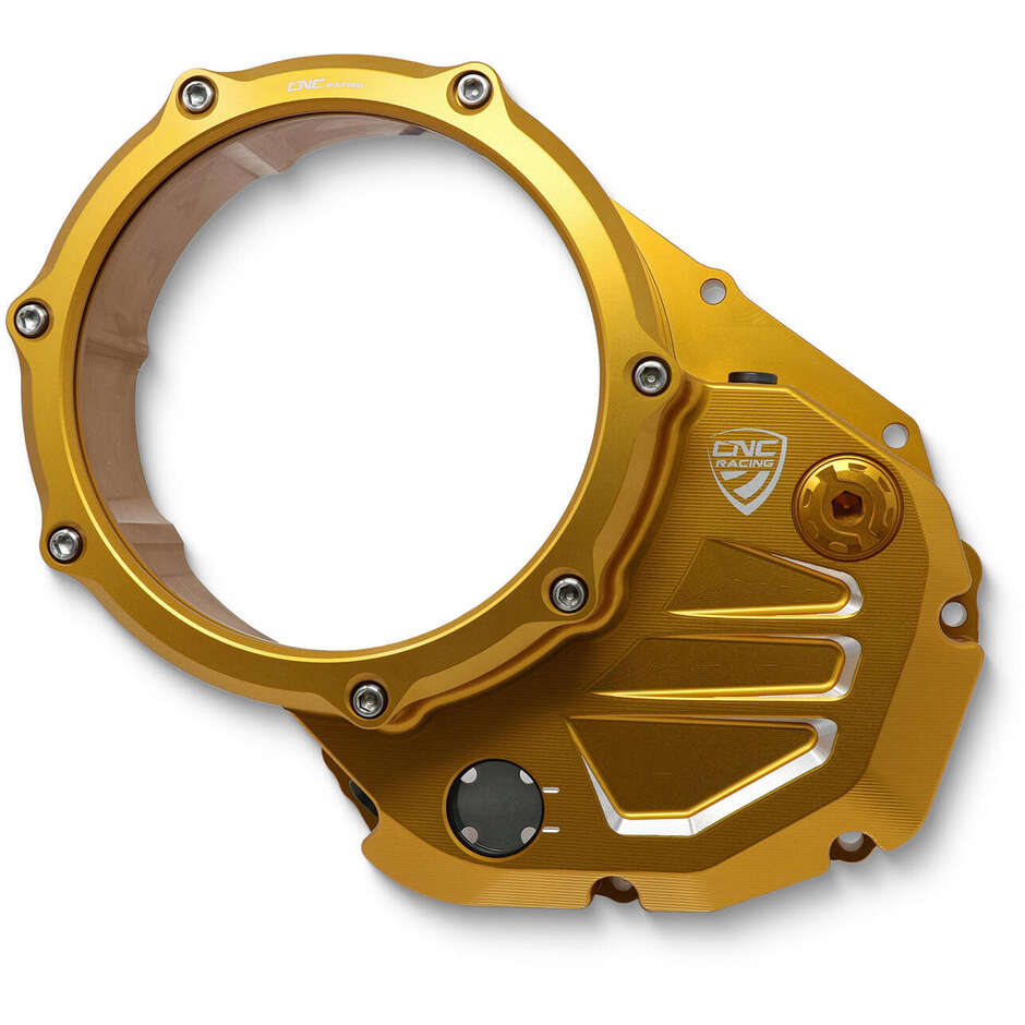 Ducati CNC Racing Gold Ölkupplungs-Klarsichtgehäuse