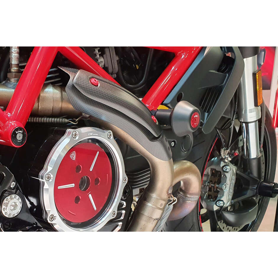 Ducati CNC Racing Red Frame Fairing Engine Protection Pads