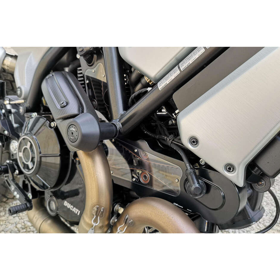 Ducati CNC Racing Schwarze Rahmenverkleidung, Motorschutzpolster