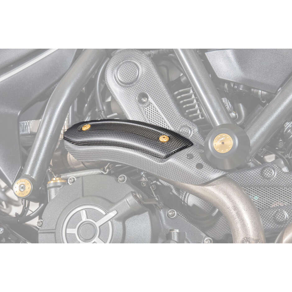 Ducati Collector Heat Shield - Carbon Matt CNC Racing ZA975 Matt