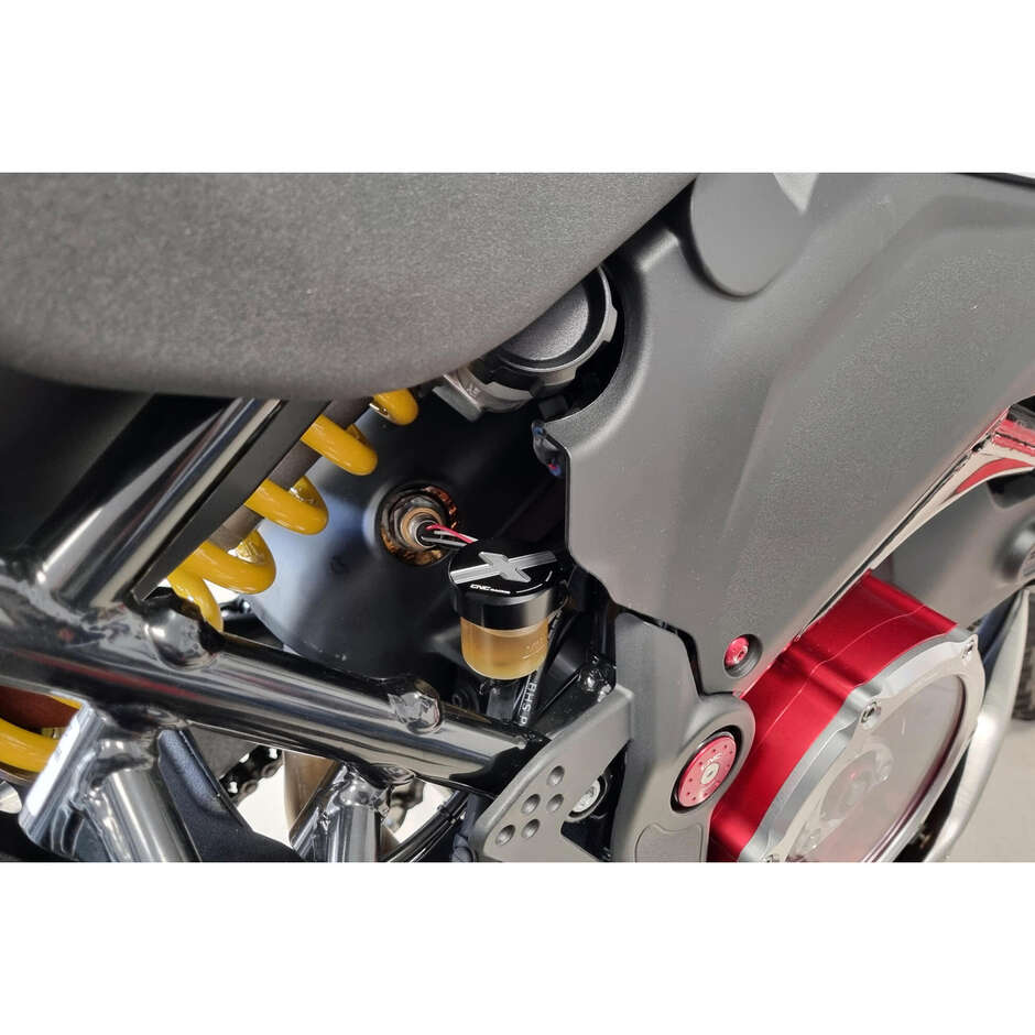 Ducati DesertX CNC Racing TF203 Rear Brake Fluid Reservoir Cap Black
