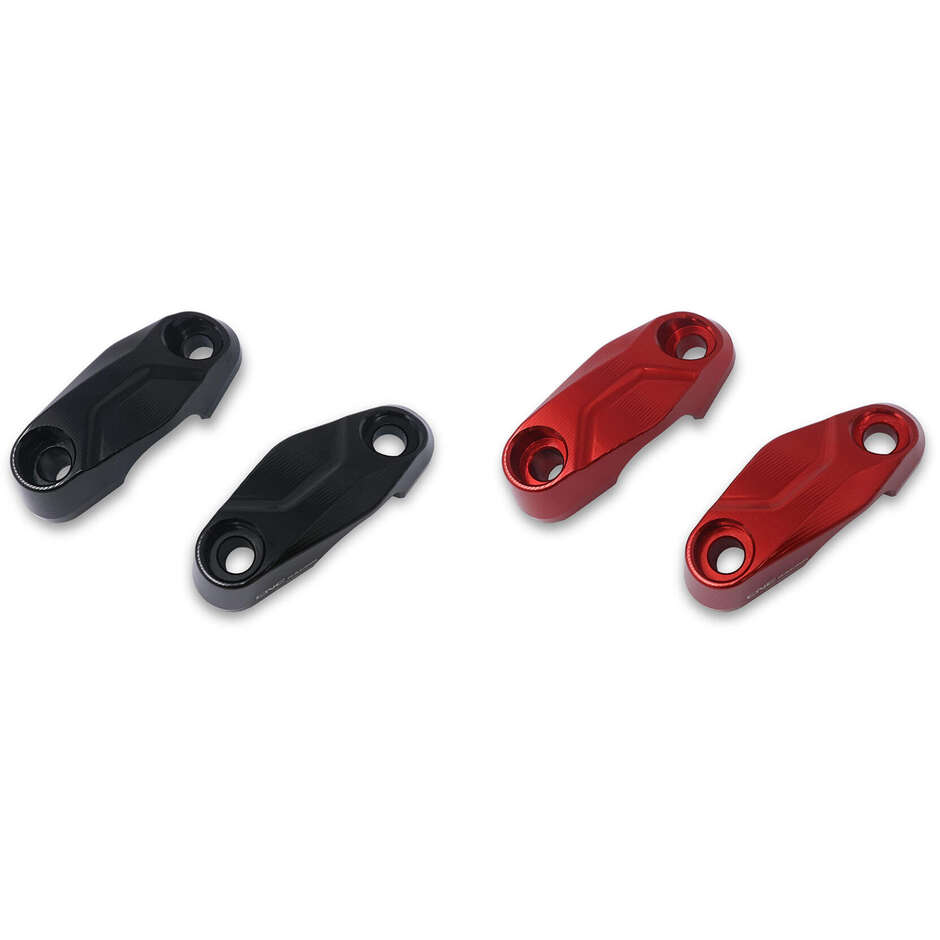 Ducati DesertX RM257 CNC Racing Red Handlebar Upper Clamp Kit
