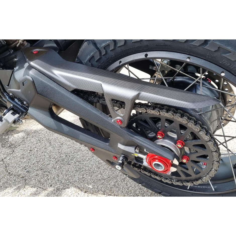Ducati DesertX Upper Chain Guard - Carbon CNC Racing ZA243 Matte