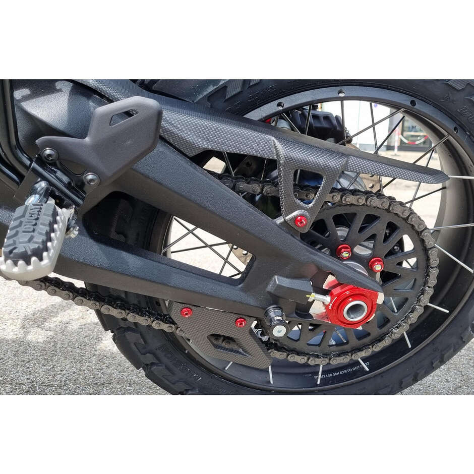 Ducati DesertX Upper Chain Guard - Carbon CNC Racing ZA243 Matte