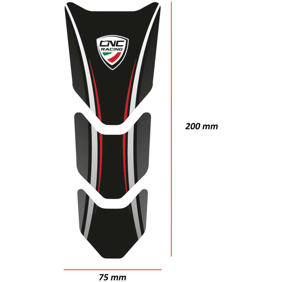Ducati FP011 CNC Racing Fuel Tank Protection Sticker Black