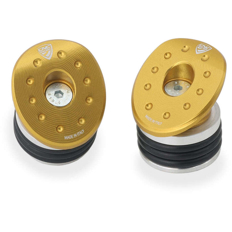 Ducati Hypermotard 698 Mono Frame Caps CNC Racing TT374 Gold