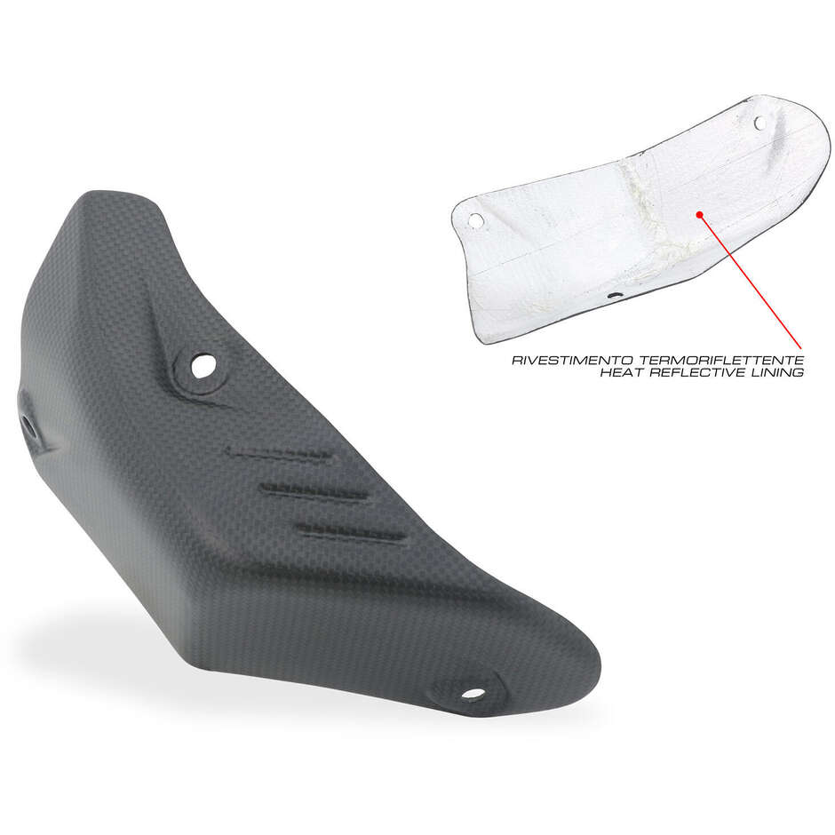 Ducati Hypermotard 698 Mono Rear Heat Shield - Carbon CNC Racing ZA276 Matt