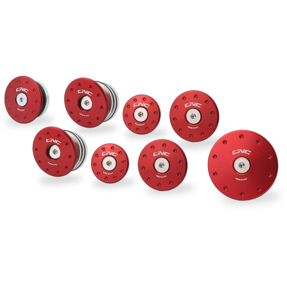 Ducati Monster 937 Frame Caps Kit CNC Racing TT365 Red