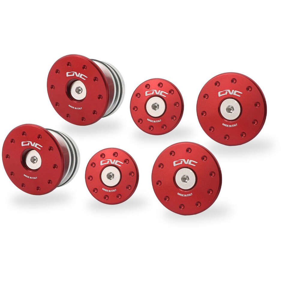 Ducati Monster 937 Frame Plug Kit (for TC325 Mounting) CNC Racing TT364 Red