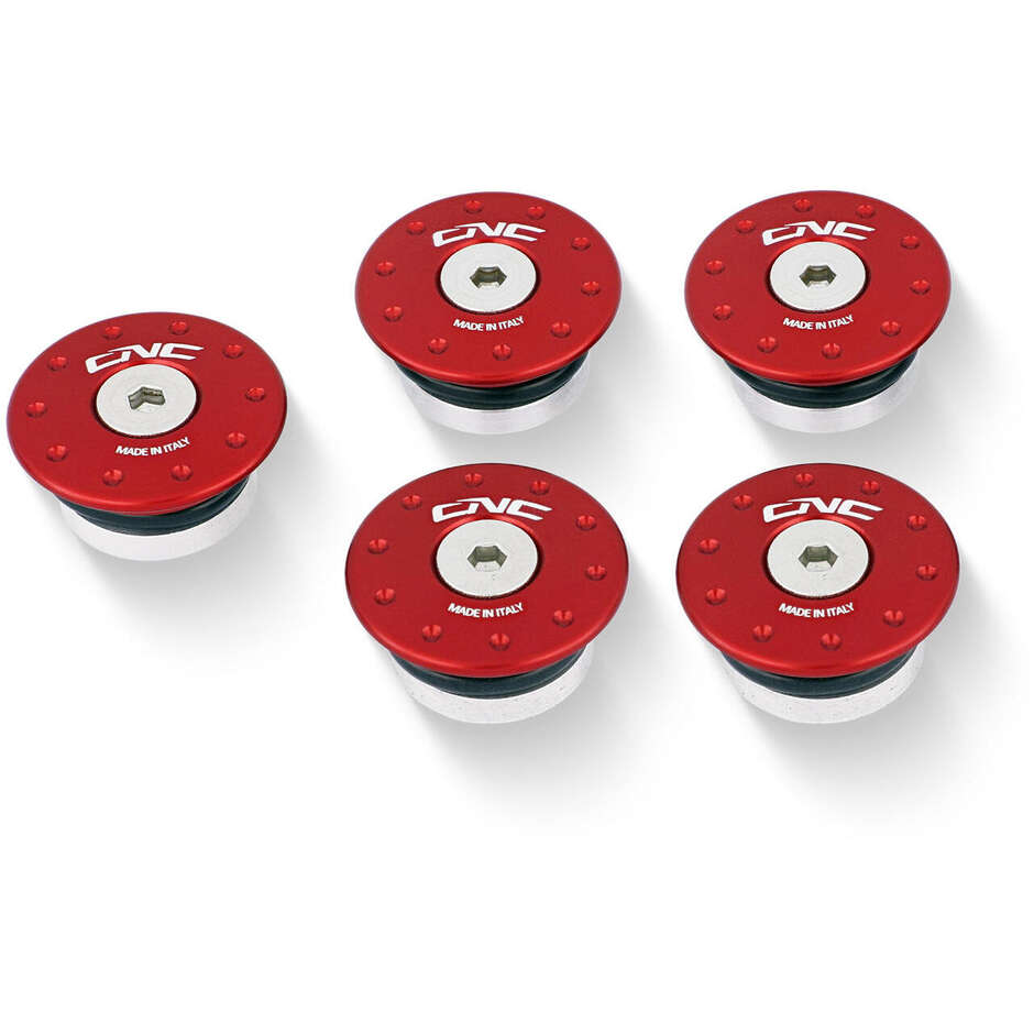 Ducati Multistrada 950 Frame Caps - Small Holes CNC Racing TT366 Red