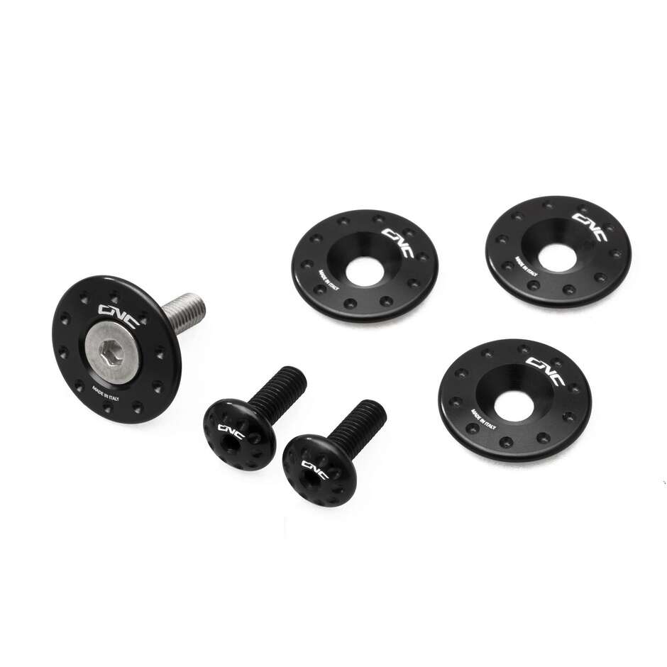 Ducati Multistrada Enduro CNC Racing TT337 Kühler-Luftverteilerkappen-Set, Schwarz