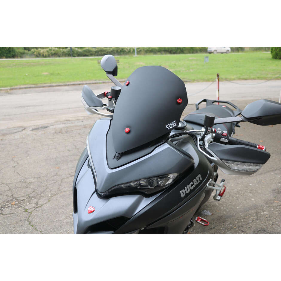 Ducati Multistrada Sport CNC Racing Windschutzscheibe schwarz