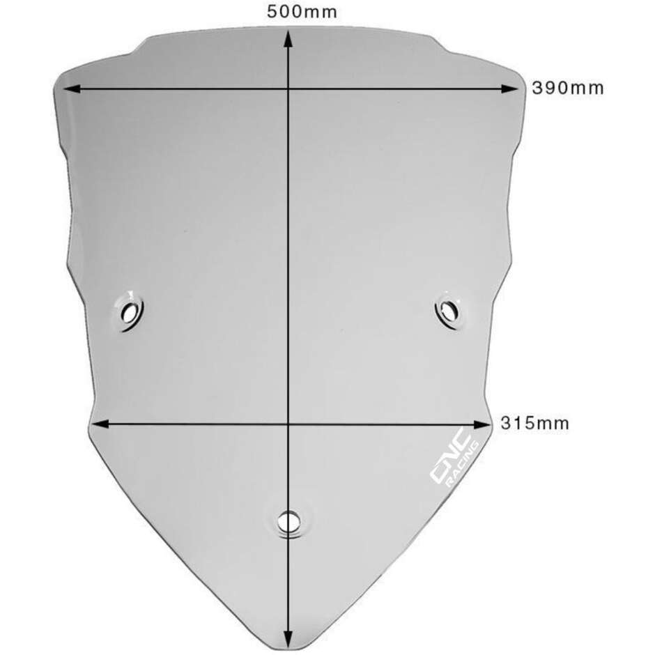 Ducati Multistrada Touring CNC Racing Windshield Smoke