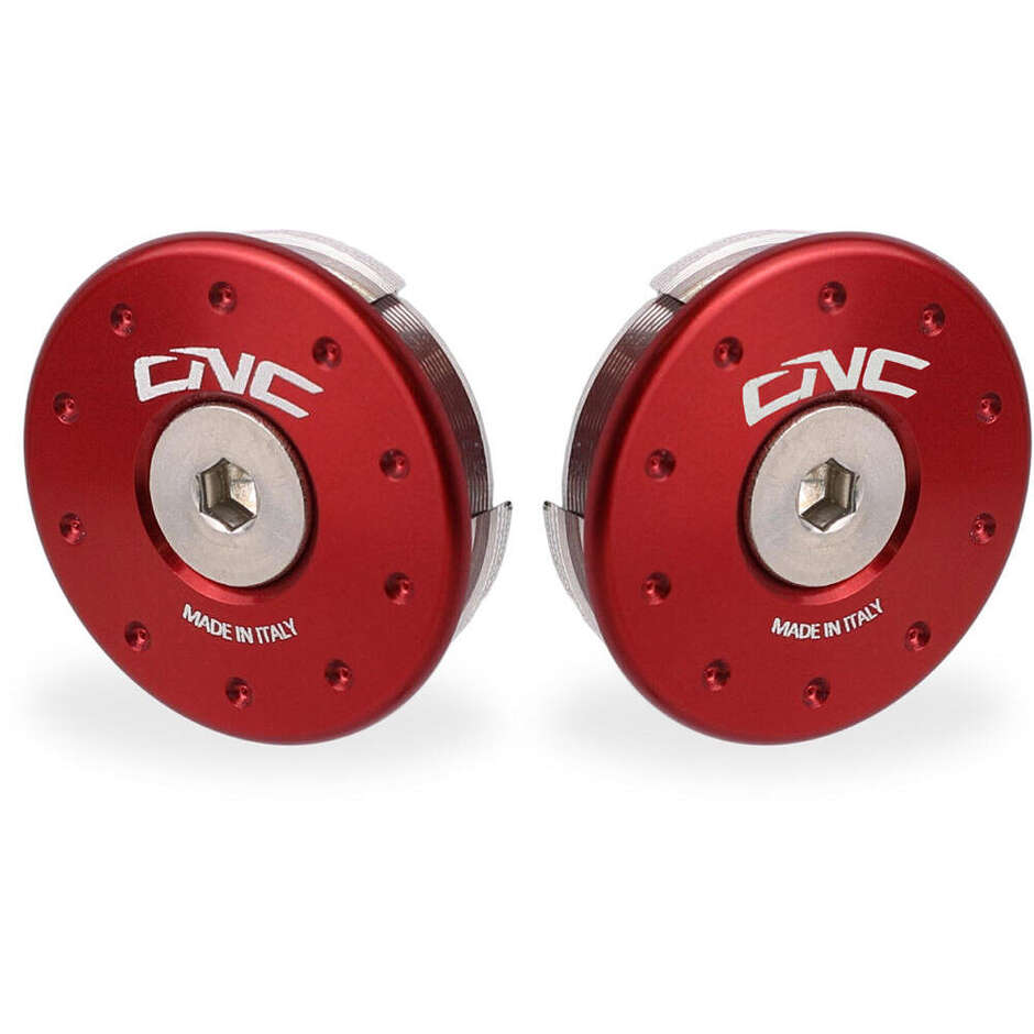 Ducati Multistrada V4 Frame Caps - Small Holes CNC Racing TT371 Red