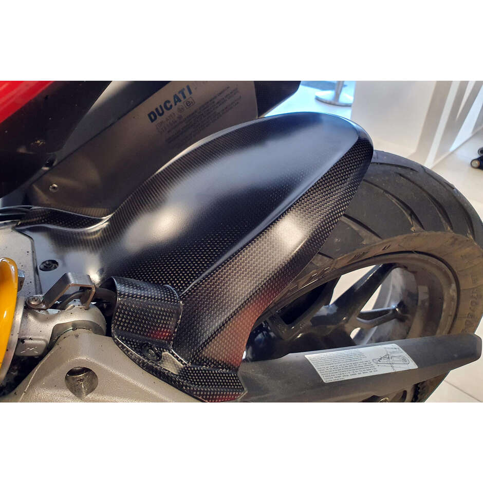 Ducati Multistrada V4 Rear Mudguard - Carbon CNC Racing ZA991 Matte