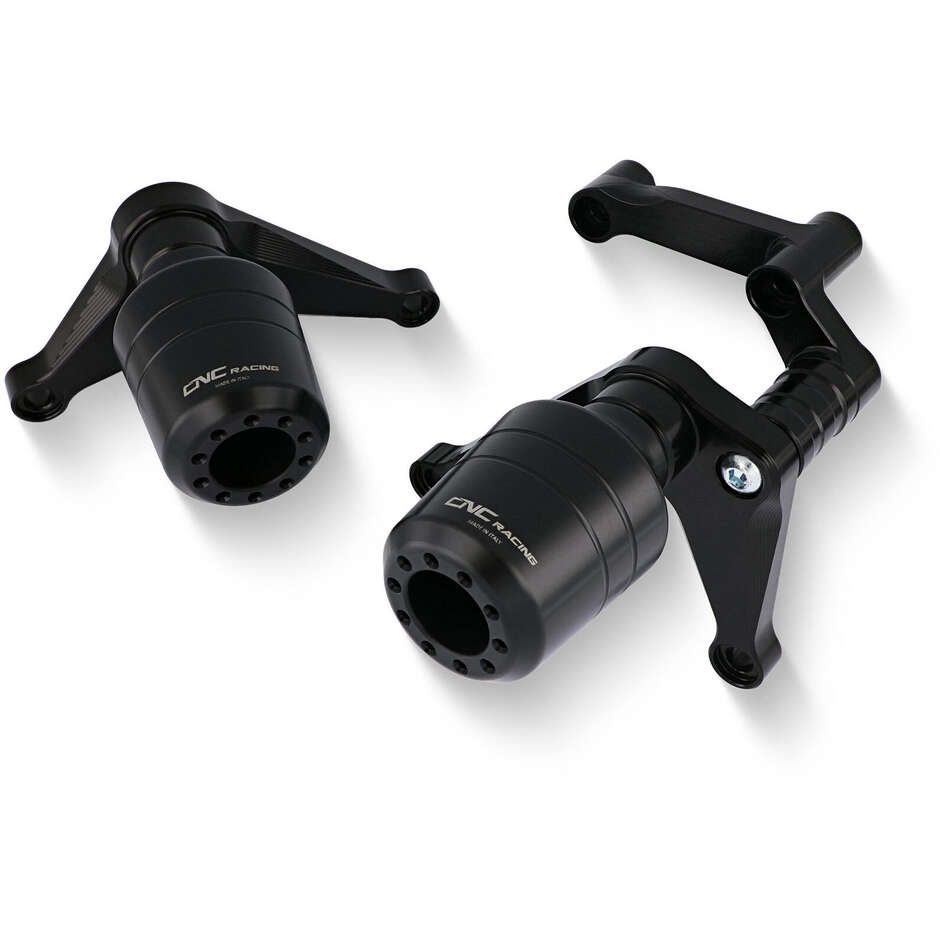 Ducati Panigale V4 CNC Racing Frame Sliders Black
