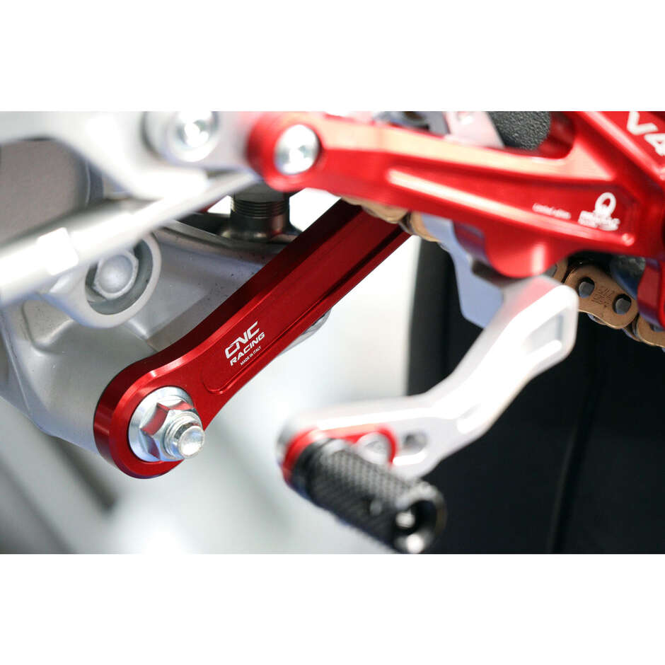 Ducati Panigale V4 CNC Racing TR100 Biellettes de direction arrière basses Rouge