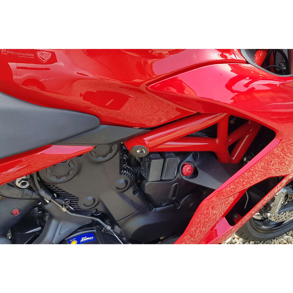 Ducati Supersport MY2017 Rahmenkappen CNC Racing TT345 Gold