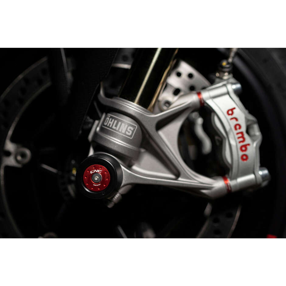Ducati TP425 CNC Racing Front Wheel Protection Pads Red