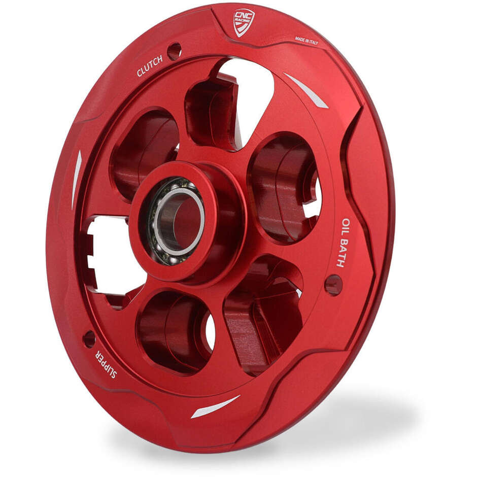 Ducati Ölkupplungsdruckplatte mit Lager CNC Racing SP205 Rot