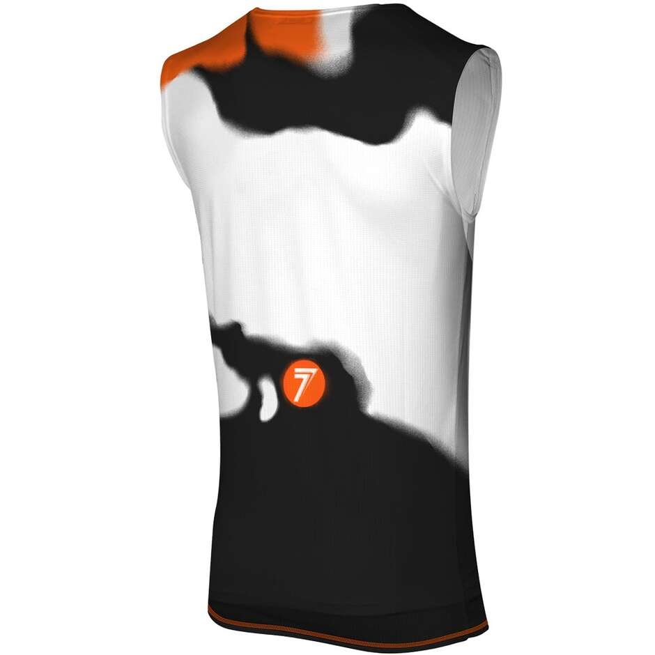 Débardeur de motocross enduro SEVEN MX ZERO 27 PARALLEL Noir/Blanc