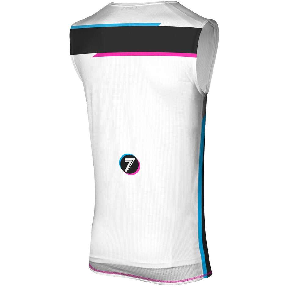 Débardeur Moto Cross SEVEN MX ZERO 25.1 ALTER Blanc Noir