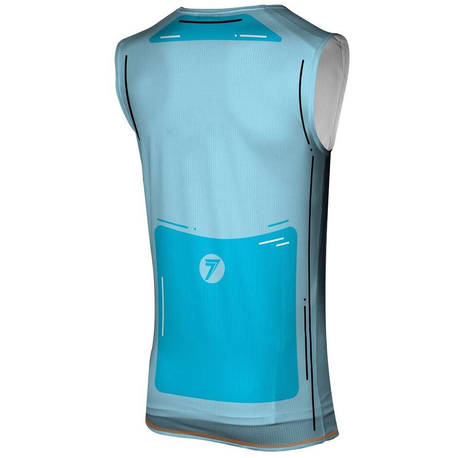 Débardeur Moto Cross SEVEN MX ZERO 25.1 HIJACK Cyan