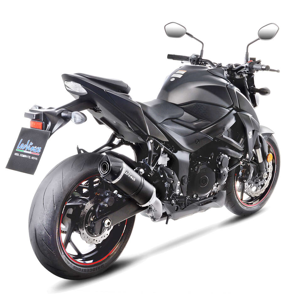 Echappement Slip-On Leovince 14176E LV ONE EVO FIBRE DE CARBONE Spécifique Pour SUZUKI GSX-S 750/Z ABS (17-20); GSX-S 750/Z ABS A2 (19-20)