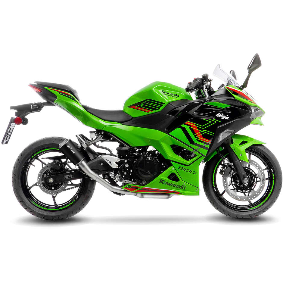 Echappement Slip-On Leovince 15218BU LV-10 BLACK EDITION Spécifique Pour KAWASAKI Ninja500/SE - Z500/SE (24-25); Ninja400 (18-23); Z400 (19-23)