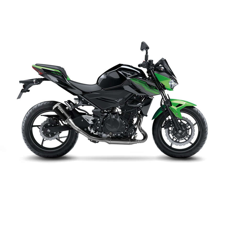 Echappement Slip-On Leovince 15218BU LV-10 BLACK EDITION Spécifique Pour KAWASAKI Ninja500/SE - Z500/SE (24-25); Ninja400 (18-23); Z400 (19-23)
