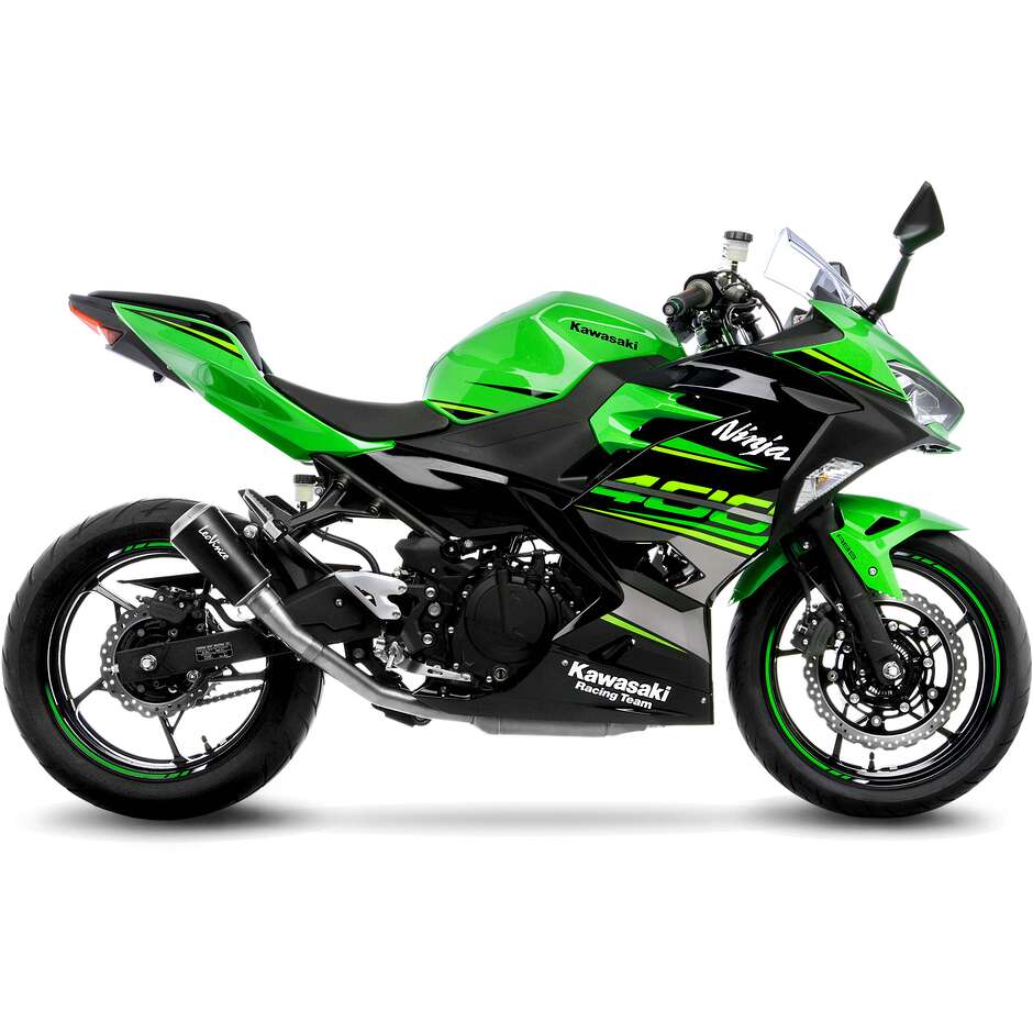 Echappement Slip-On Leovince 15218BU LV-10 BLACK EDITION Spécifique Pour KAWASAKI Ninja500/SE - Z500/SE (24-25); Ninja400 (18-23); Z400 (19-23)