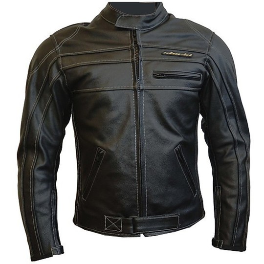 Echtes Leder Motorradjacke Jacke In Black Eagle Sheild Modell
