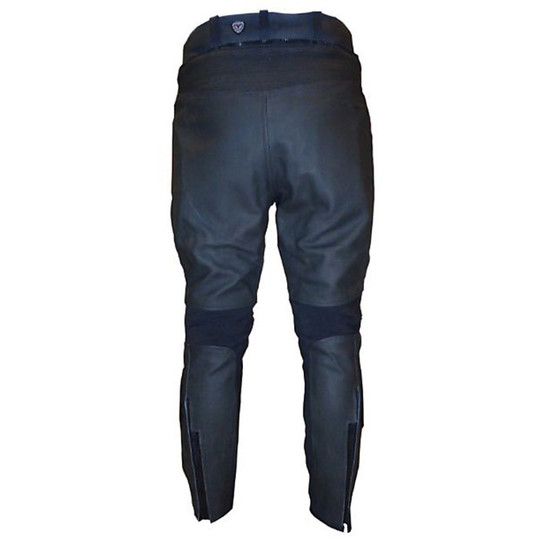 Ecosse Pantalon de moto en cuir véritable avec protections