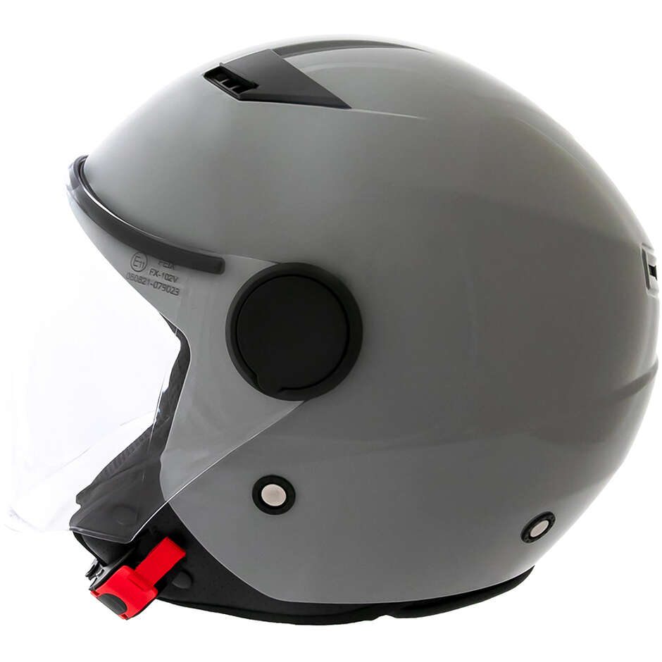 Ein Gamma 2.0 Jet-Motorradhelm mit Visier, Nardo Grey