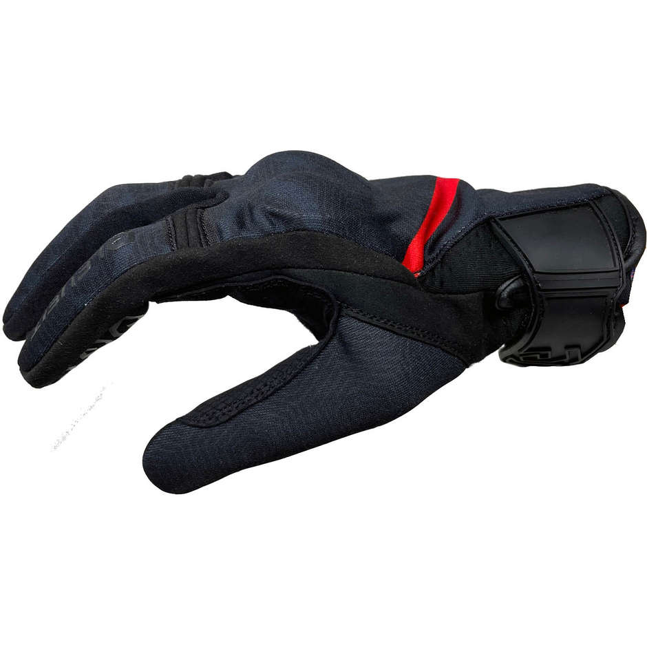 Eleveit RT1 CE Sommer-Motorradhandschuhe mit schwarz-rotem Schutz