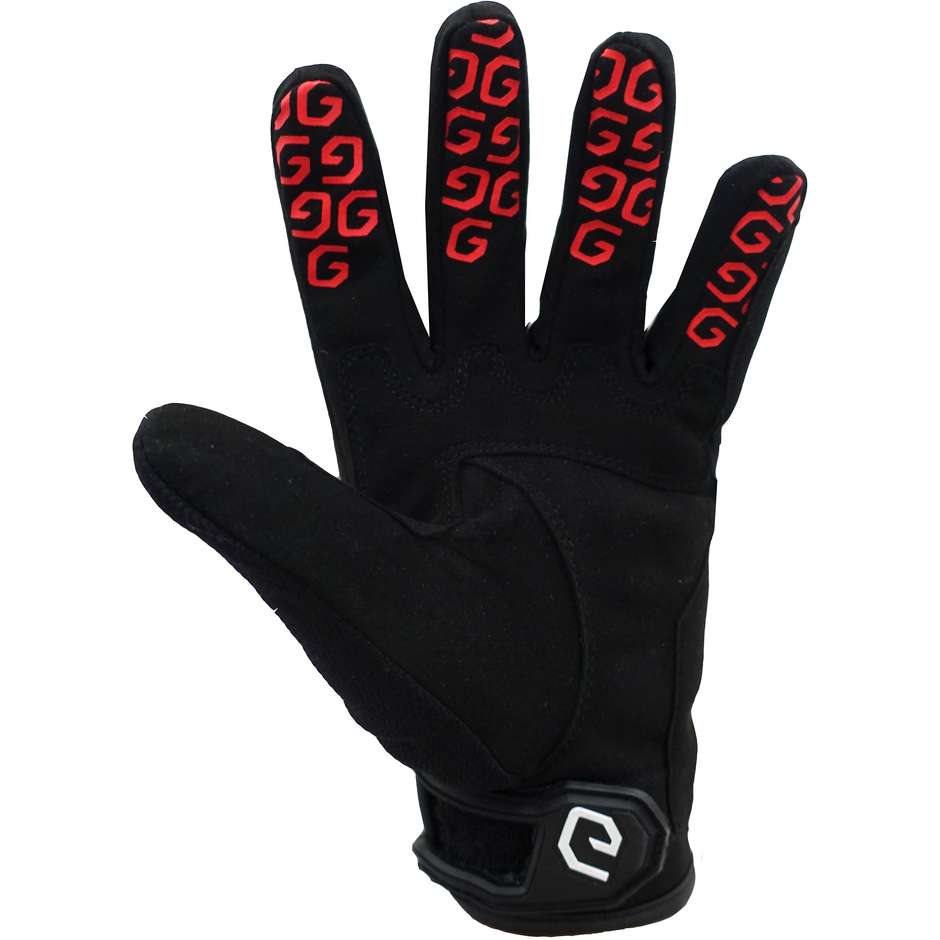 Eleveit RT1 CE Summer Motorcycle Gloves With Black Red Protections